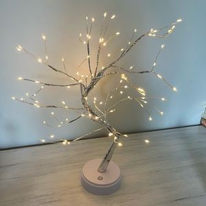 Silver Light-Up Tree